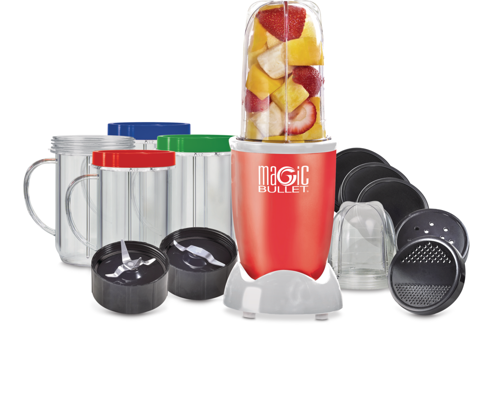 Magic Bullet Personal Blender 17 Piece Set, Red