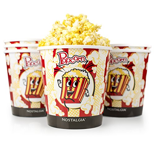 Nostalgia 4-Quart Reusable Popcorn Bucket, 1 pack, 6 pack