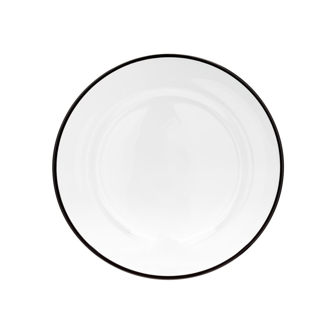 Vikko Decor Classic Glass Charger with Colored Rim 13" - Assorted Rim Colors