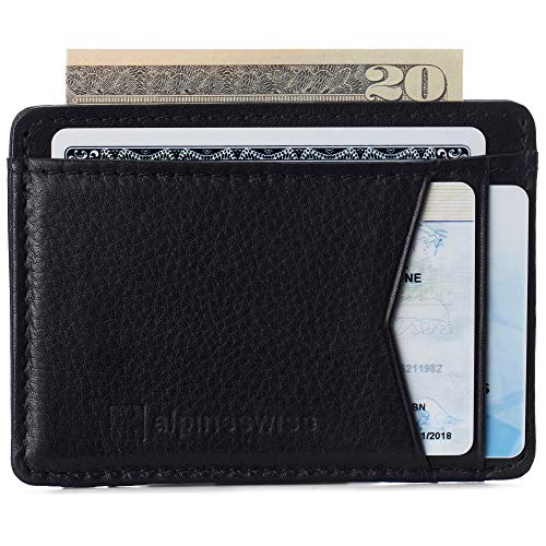 Alpine Swiss Men's RFID Minimalist Oliver Front Pocket Wallet - Assorted Colors
