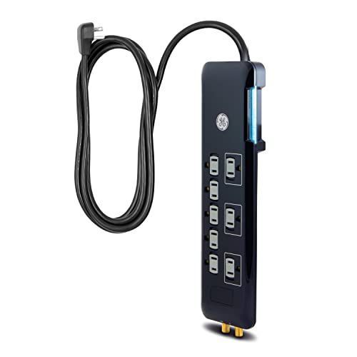 GE UltraPro 8 Outlet Surge Protector, 4 Ft Power Cord
