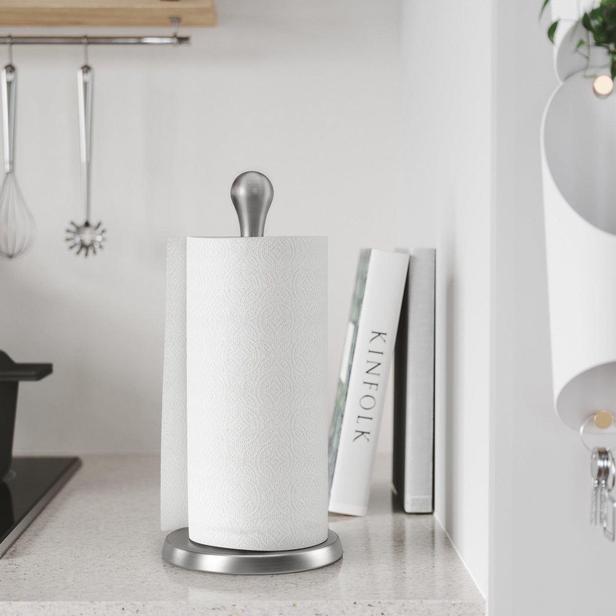 Umbra Tug Paper Towel Holder, Smoke