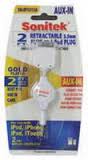 TRISONIC SONITEK 2' RETRACTABLE 3.5MM TO 30 PIN IPOD CABLE