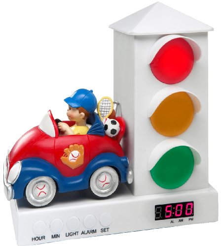 It's About Time Stoplight Sleep Enhancing Alarm Clock, Assorted Styles