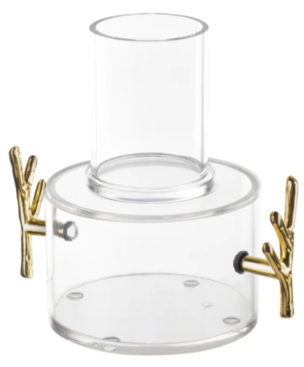 Waterdale Mayim Acharonim Set, Twig Handles, Gold, Silver