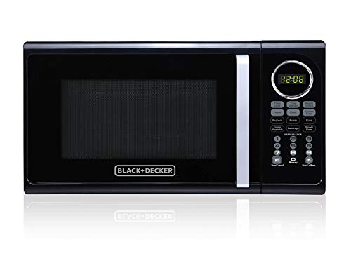 Black+Decker .9 Cubic Ft Digital Microwave, Black