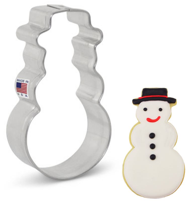 Ann Clark Mini Snowman Cookie Cutter 2 1/4" 1 1/2"