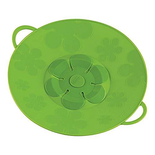 Kuhn Rikon Kochblume Spill Stopper/Cover, 11-Inch, Green