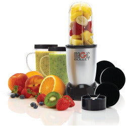Magic Bullet Blender, Silver, 11 Piece Set, 250W, 18 Oz.