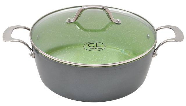 Kadra Natura Ceramic Nonstick Cookware, Green - Assorted Pieces
