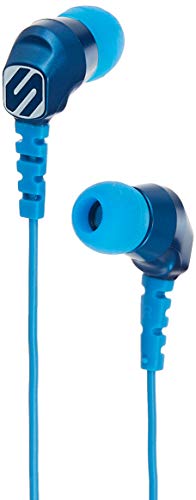 SCOSCHE Thudbuds Wired Earbuds, Noise Isolation, Blue