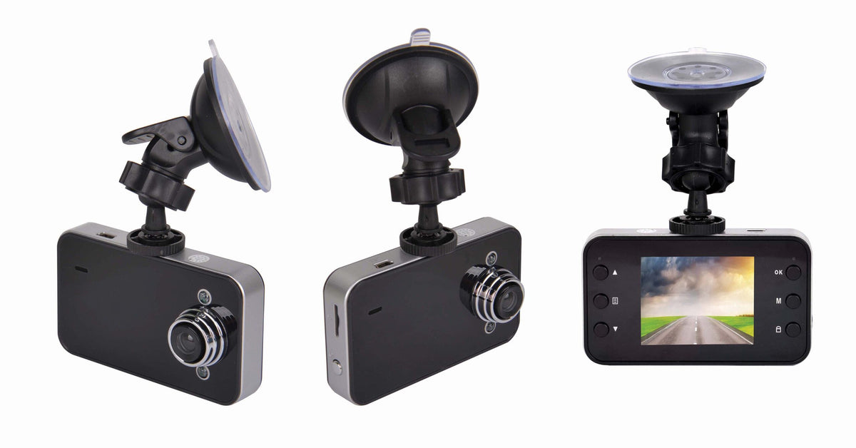 Naxa - Portable HD Video Car Dash Cam With Night Vision and Motion Detection