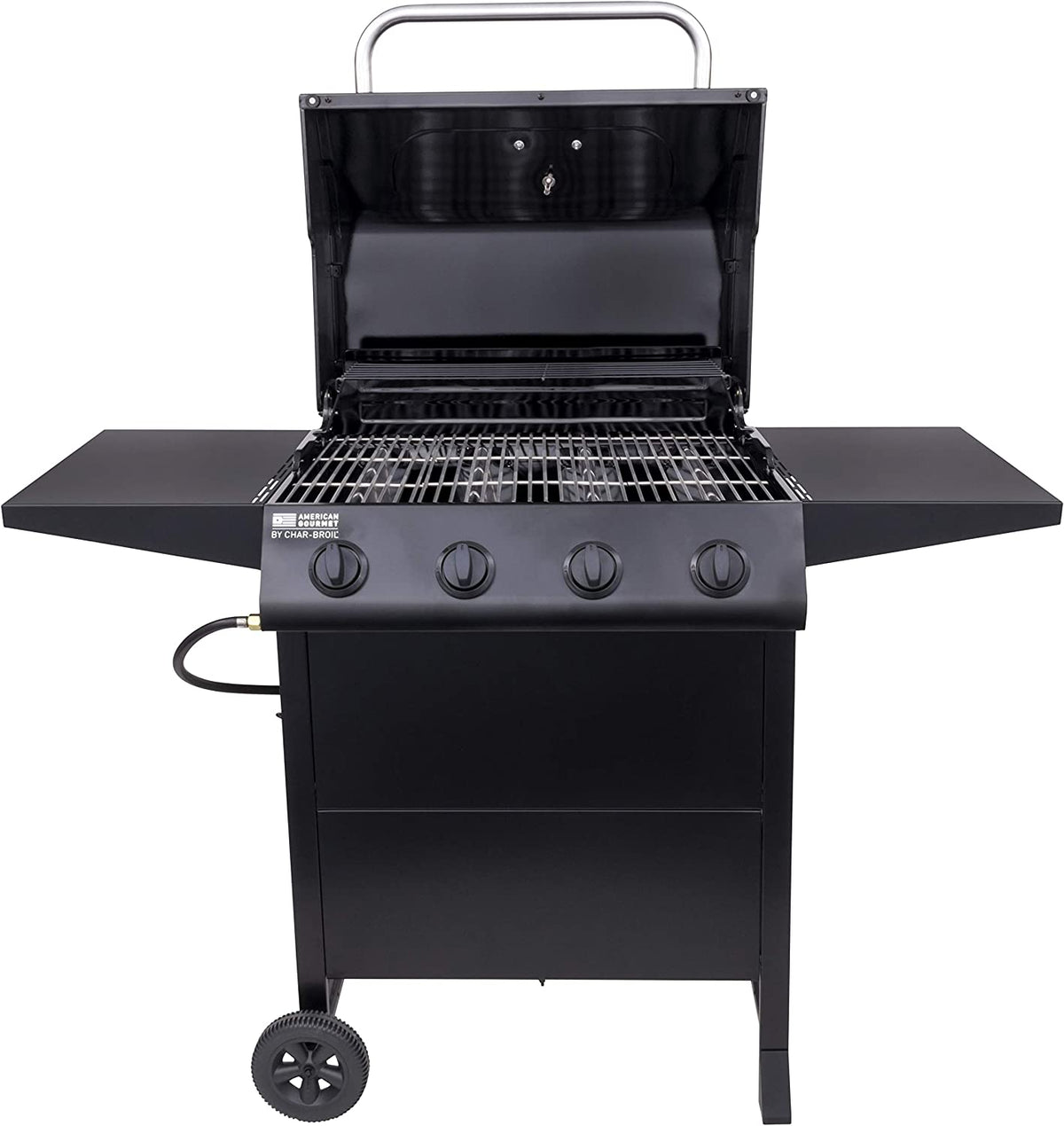 American Gourmet 4-Burner Cart-Style Liquid Propane Gas Grill, Black