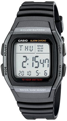 Casio Men's Classic Quartz Watch with Resin Strap, Black