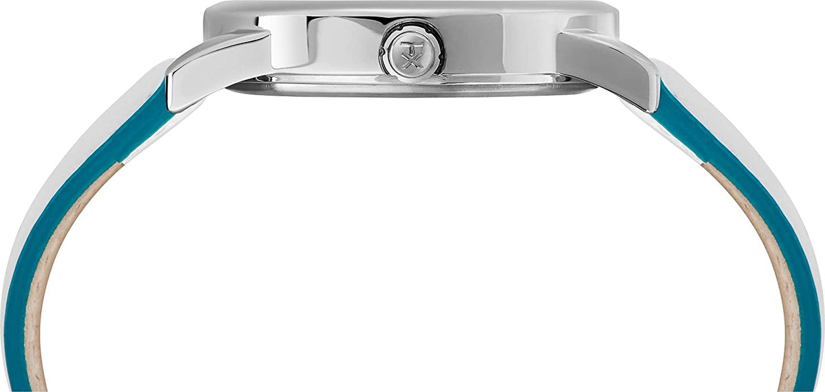 Timex Women's Easy Reader Date Leather Strap 38mm Watch, White