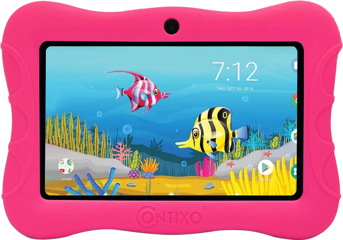 Contixo JFrog2 7-inch HD, Kids' Tablet with Learning Tablet for Children with Learning and Fun Games- Assorted Colors