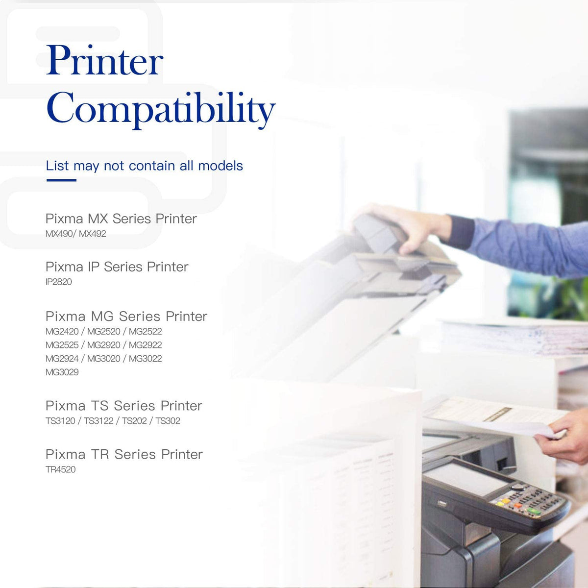 1 Pack Generic PG245XL Remanufactured High Yield Ink Cartridge For Canon Printers, Black