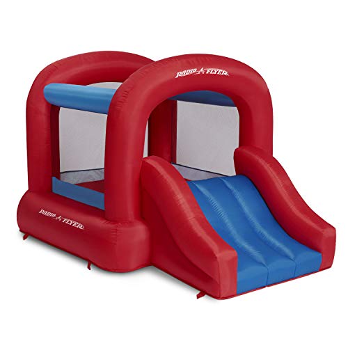 Radio Flyer Backyard Bouncer JR Inflatable Bounce
House with Air Blower