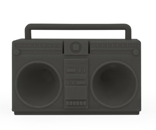 Kikkerland Battery-Free Boombox Speaker - for iPhone 4 & 5 - Assorted Pink and Grey