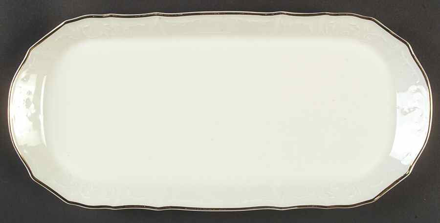 Bernadotte 14 3/8" Square Serving Tray, Ivory Gold