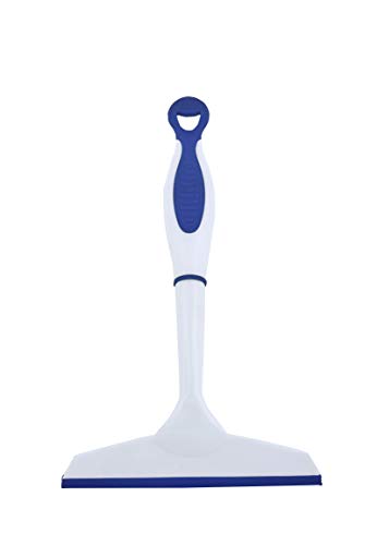 Superio 6” Window Squeegee with Grip Handle and Hanging Hook, Blue