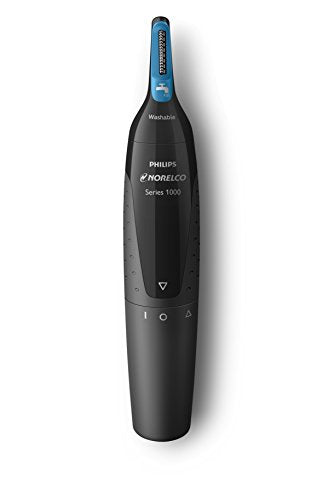 Philips Norelco NT1500/49 Nose Trimmer with 3 pieces for nose, ears and eyebrows