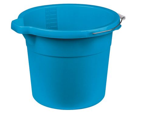 Sterilite 4.5 Gallon Spout Plastic Pail- Blue Aquarium