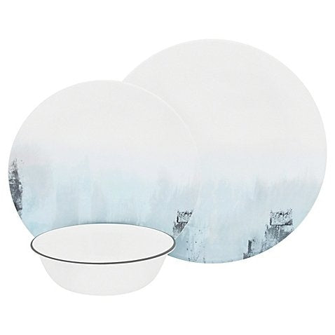 Corelle Boutique 12 Piece Dinnerware Set, Tranquil Reflection - Service for 4