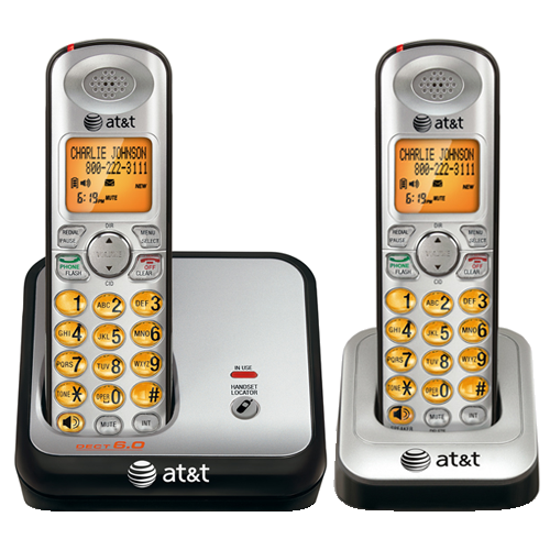 AT&T EL51200 DECT6.0 Digital Dual Handset Cordless Telephone