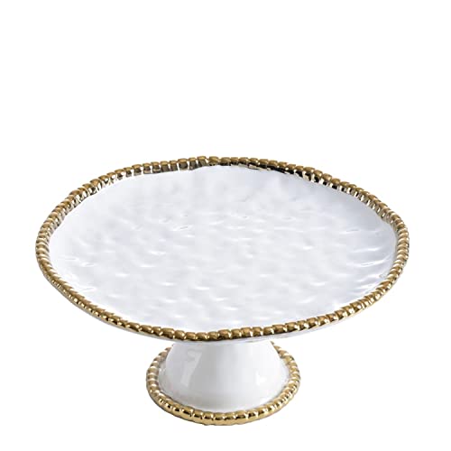 Pampa Bay Golden Salerno Round Cake Stand