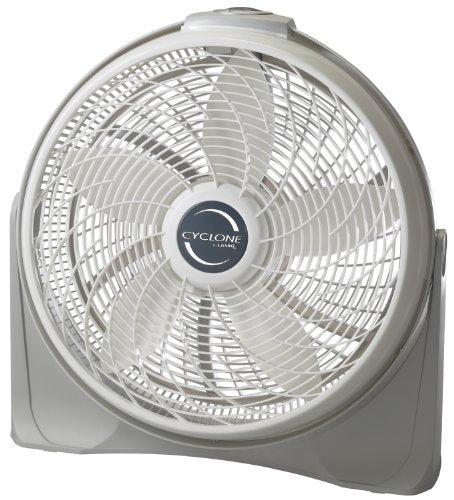 Lasko 20" Cyclone Pivoting Floor Fan,White