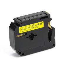 Compatible 12mm Label Tape for Brother P-Touch Model M231, Yellow