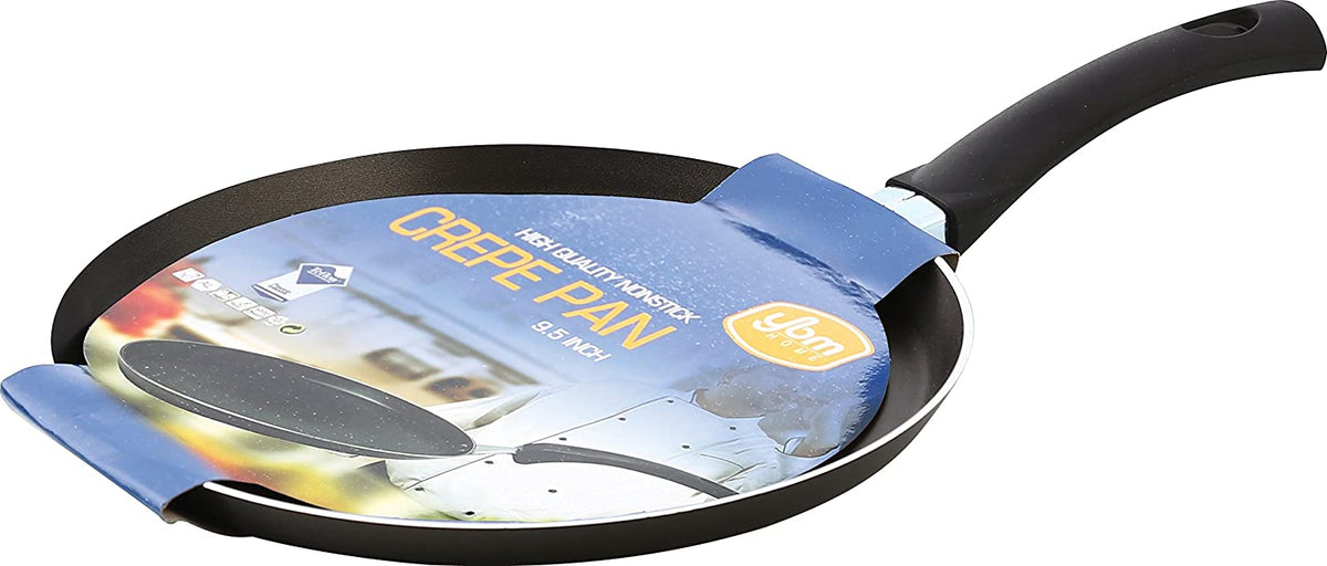YBM Home 9.5" Nonstick Crepe Pan, Black