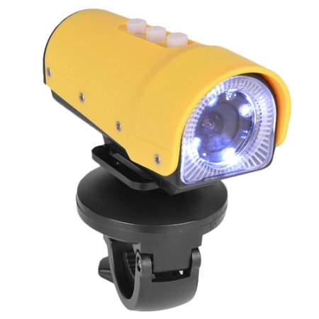 Sports Series 1080p Rechargeable Anti-Shock & Waterproof Mini Action Camera, Yellow