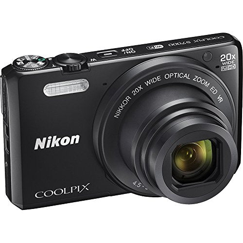 Nikon Coolpix S7000 Wi-Fi Digital Camera, Black (Certified Refurbished) 20X zoom