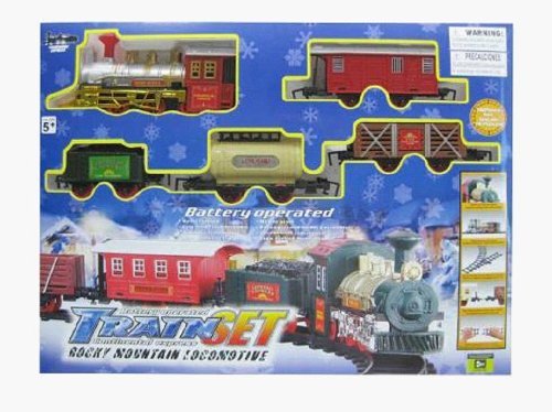 Rocky Mountain Locomotive Battery Operated Train Set with Lights & Sounds