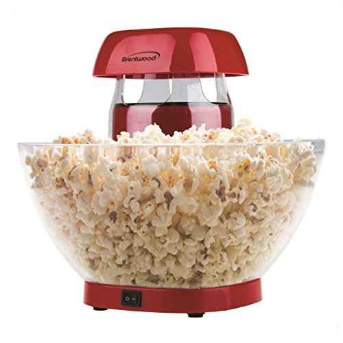Brentwood PC-490R Jumbo Hot Air Popcorn Maker, 24-Cup, Red