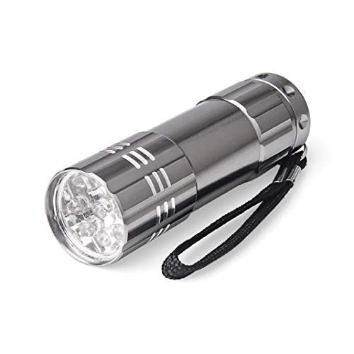 Impecca FE-910GU Hi-Lite 9 LED, 18 Lumen Flashlight, Gun Metal