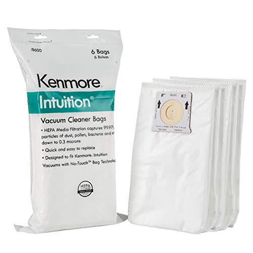 Kenmore HEPA Replacement Intuition Upright Vacuum Cleaner Bags, White