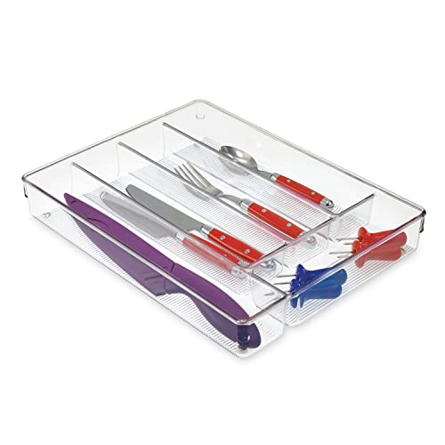 iDesign Linus Cutlery Tray in Clear