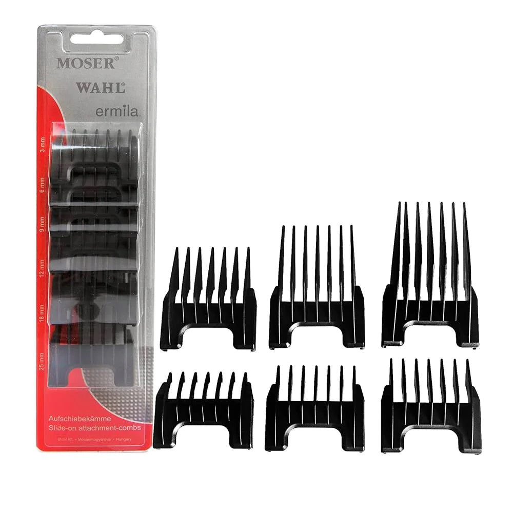 Wahl Moser Ermila Pro Sterling Arco Clipper Cutting Guide 6 Piece Set