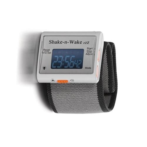ShakeNWake Vibrating Wrist Alarm Clock (White)