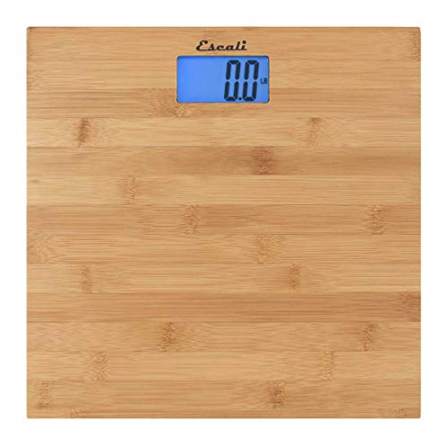 Escali Bath Bath Scale, Bamboo Batteries Included