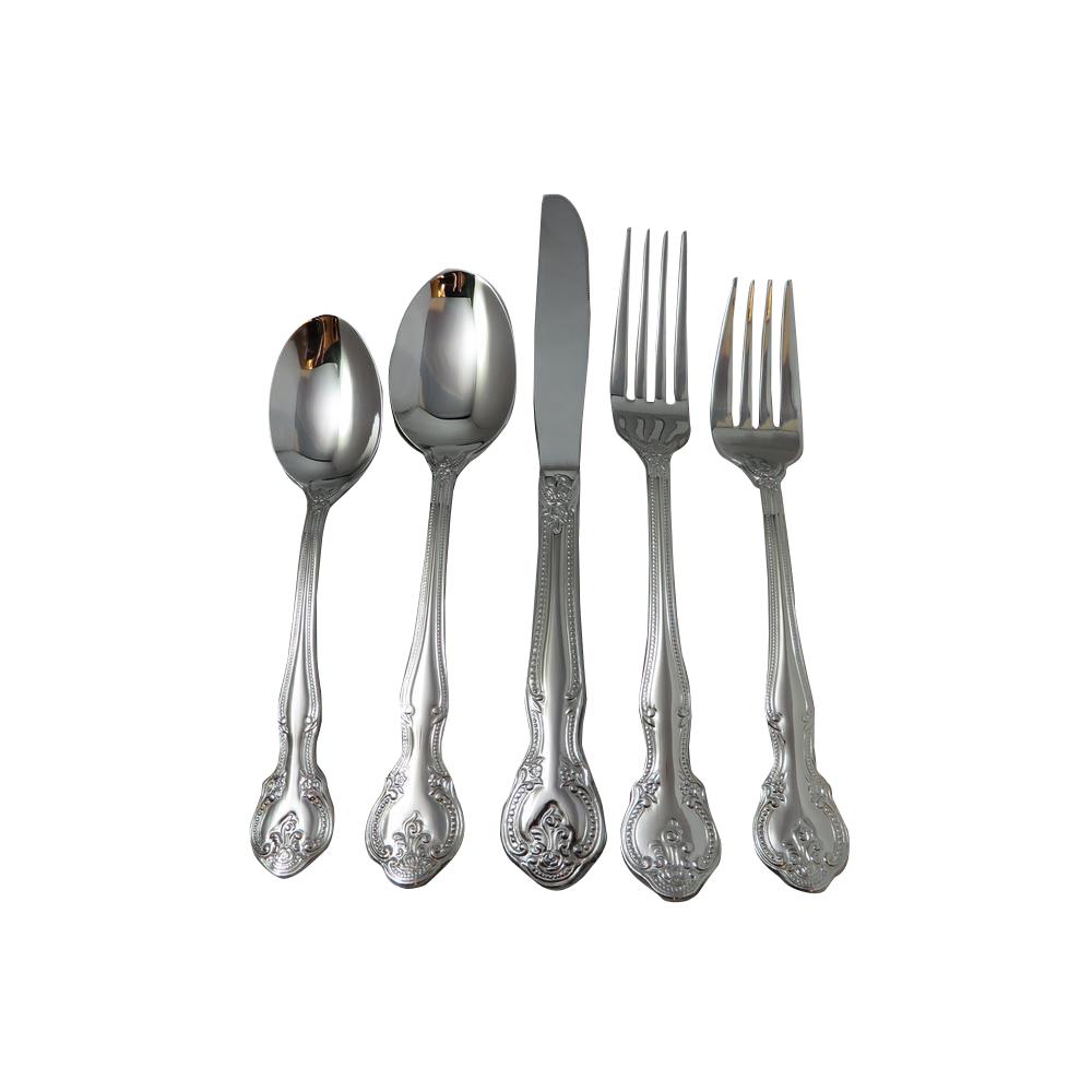 Holister Metropolitan G100122 18/10 Stainless Steel 20 Piece Flatware Set, Baroque