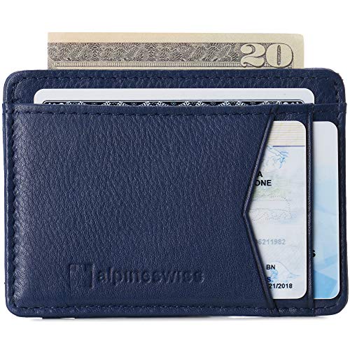 Alpine Swiss Men's RFID Minimalist Oliver Front Pocket Wallet - Assorted Colors