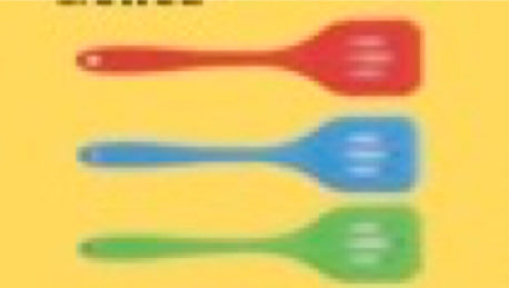 Kadra Silicone Slotted Turner, Green