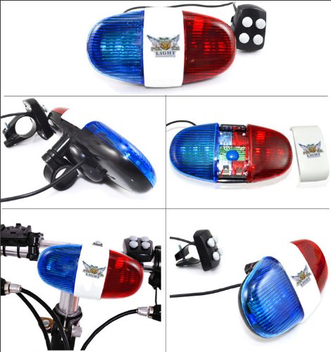 BRIGHT IDEAS Police Light Electric Horn Siren with four sounds
