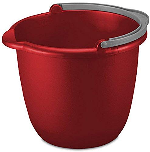 Sterilite Spout Pail, 10 Quart - Red