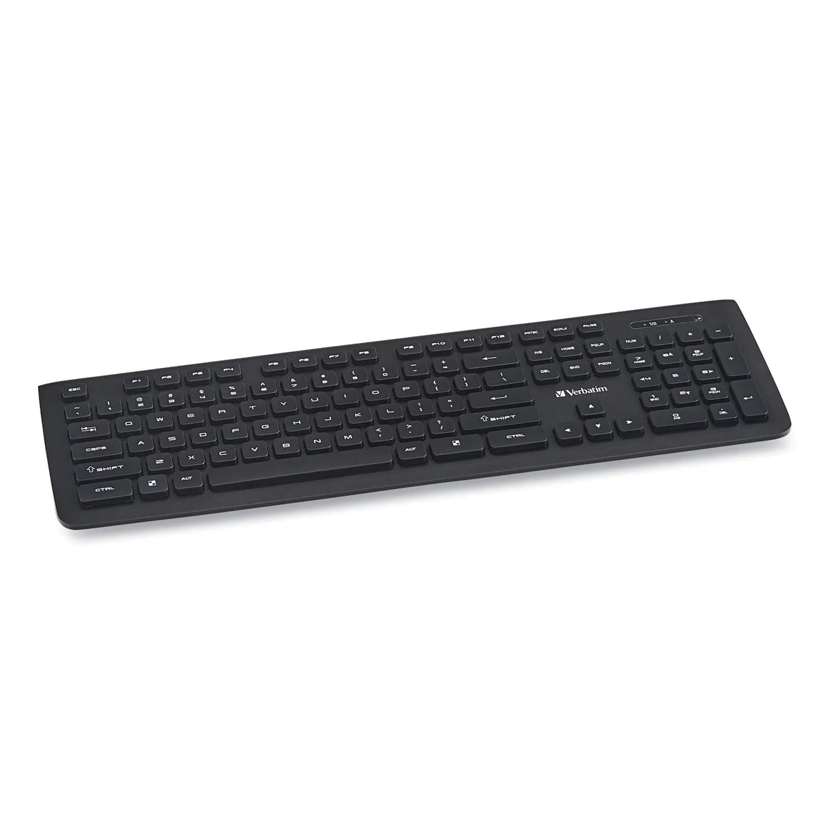 Verbatim Wireless 2.4 GHz Slim Keyboard, Plug & Forget Nano Receiver