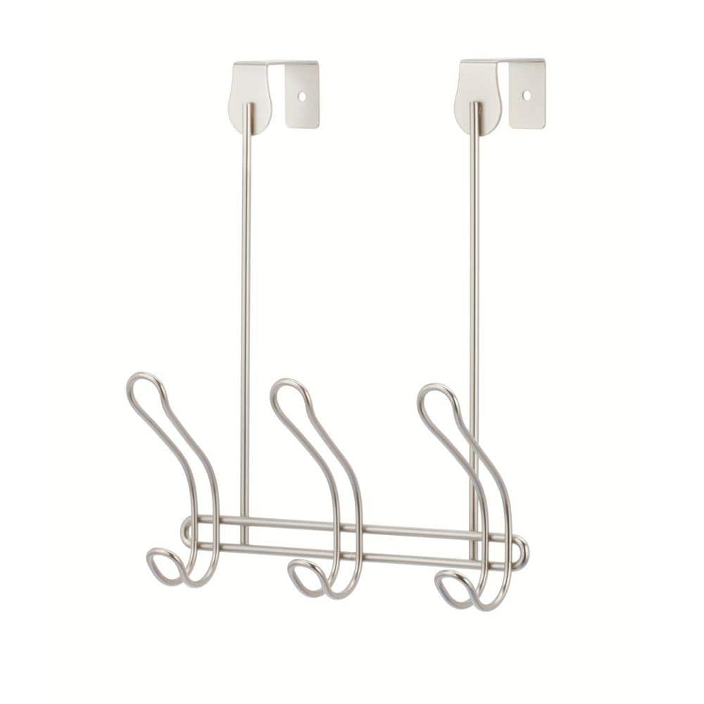 IDESIGN Classico J-Hook Over The Door Robe/Towel Hook in Satin